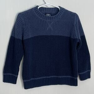 Hering Kids Boys Waffle Knit Crewneck Colorblock Sweater Size 2
